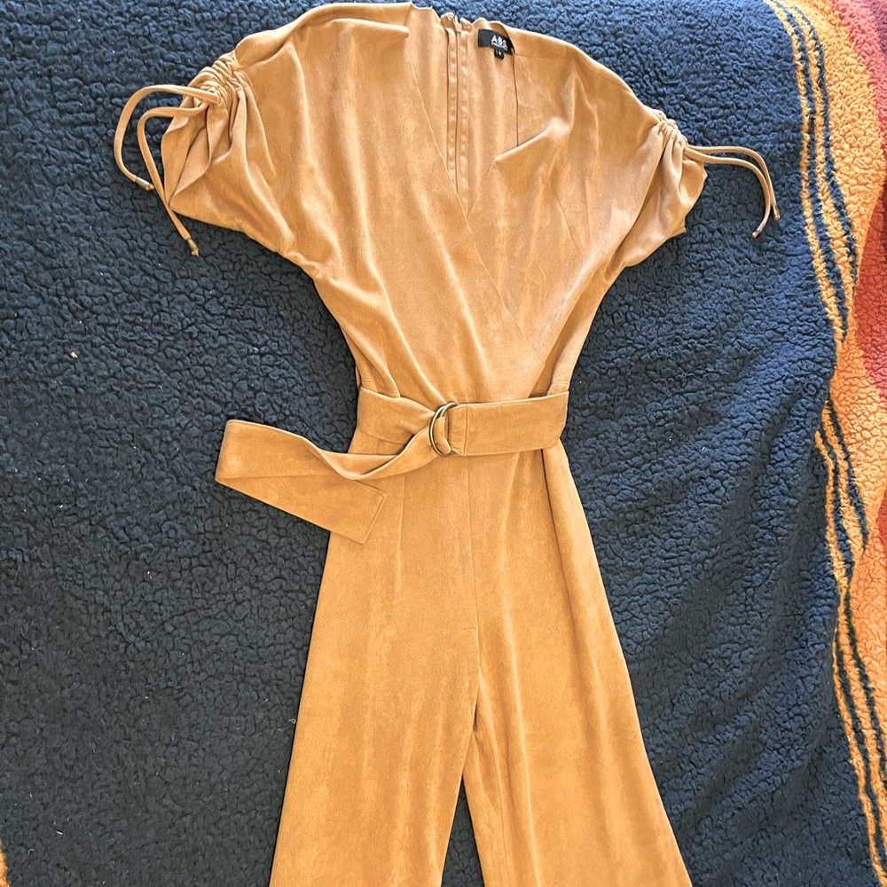Boston Proper ABS faux suede jumpsuit Size 4